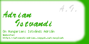 adrian istvandi business card